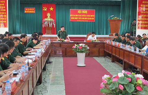 Đoàn công tác Ban tuyển sinh quân sự Bộ Quốc phòng  làm việc tại Đồng Tháp