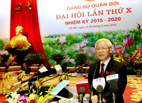 Phát biểu của Tổng Bí thư Nguyễn Phú Trọng tại Đại hội Đảng bộ Quân đội lần thứ X 