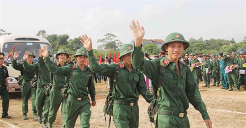 Các địa phương tổ chức trọng thể lễ giao nhận quân đợt 2 năm 2015