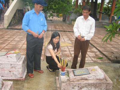 Liệt sĩ người Nhật ở Nghĩa trang Ba Dốc-Đồng Hới