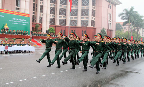 Khai mạc Hội thi Điều lệnh khối cơ quan Bộ Quốc phòng năm 2012