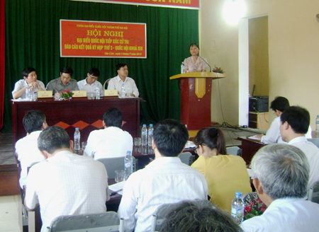 Nâng cao chất lượng tiếp xúc cử tri