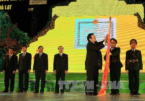 Chủ tịch nước Trương Tấn Sang dự Lễ khai mạc Tuần Văn hóa Du lịch Đà Lạt 2013 