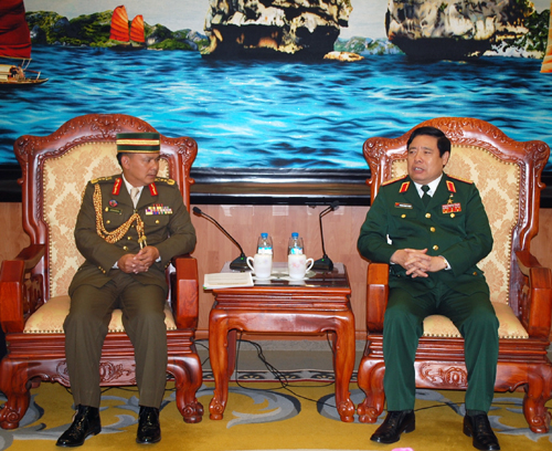 Lãnh đạo Bộ Quốc phòng tiếp Tư lệnh các Lực lượng vũ trang Bru-nây