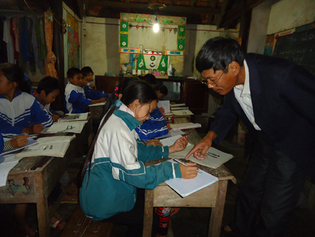 Anh Học hết lòng vì việc học