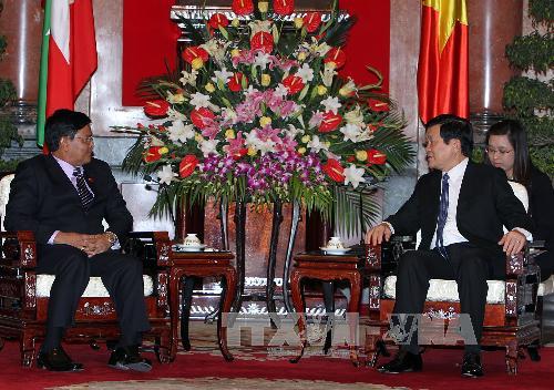 Lãnh đạo nước ta đón tiếp, hội đàm với Phó tổng thống Mi-an-ma