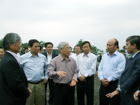 Tổng Bí thư Nguyễn Phú Trọng thăm và làm việc tại Tập đoàn Than - Khoáng sản Việt Nam