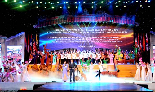 Khai mạc Festival Di sản Quảng Nam lần thứ V: Thân thiện và sâu lắng