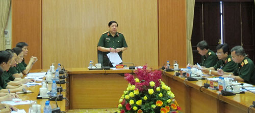 Bộ trưởng Phùng Quang Thanh làm việc với Bệnh viện 354