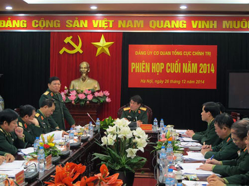 Đảng ủy cơ quan Tổng cục Chính trị họp phiên cuối năm