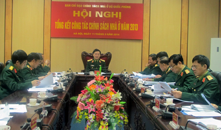 Tích cực giải quyết chính sách nhà ở cho cán bộ quân đội 