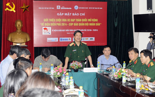 Cuộc đua xe đạp “Về Điện Biên Phủ 2014 - Cúp Báo Quân đội nhân dân” sẽ được truyền hình trực tiếp