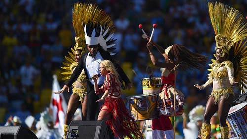 Ngập tràn vũ điệu samba trong lễ mạc World Cup 2014