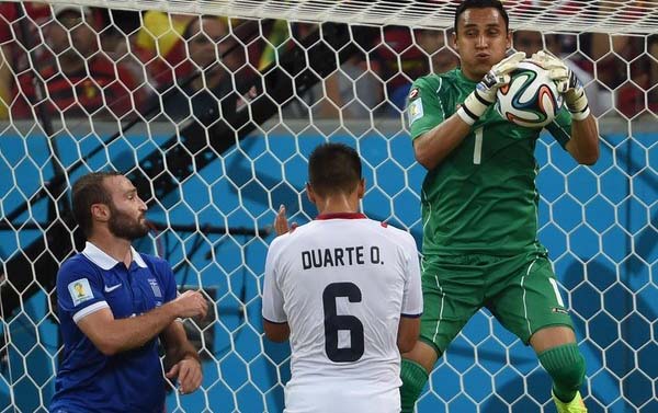 Thủ môn Keylor Navas chốt chặn vững chắc của tuyển Costa Rica