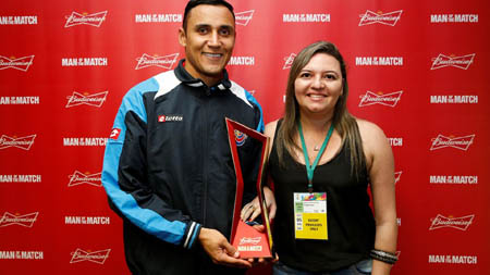 Navas lần thứ ba trở thành Cầu thủ xuất sắc nhất trận