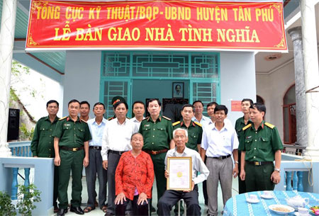 Tổng cục Kỹ thuật: Trao nhà tình nghĩa cho cựu chiến binh Nguyễn Công Trảo