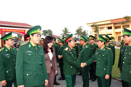 Thượng tướng Đỗ Bá Tỵ làm việc tại Hà Tĩnh