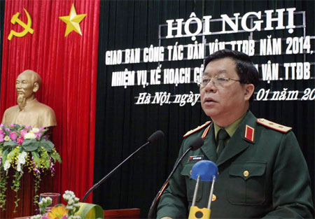 Giao ban Công tác dân vận - Tuyên truyền đặc biệt toàn quân năm 2014