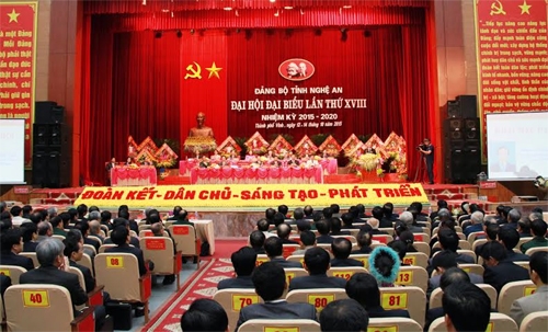 Đại hội Đảng bộ các tỉnh Nghệ An, Đắk Lắk và Quảng Nam