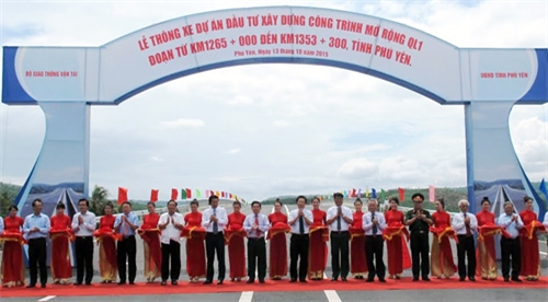 Thông xe dự án mở rộng Quốc lộ 1 đoạn qua tỉnh Phú Yên