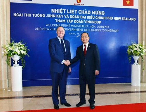 Thủ tướng New Zealand thăm và làm việc tại Tập đoàn Vingroup