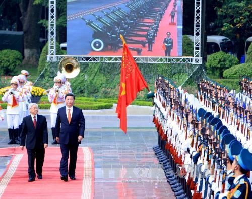 Lễ đón trọng thể Tổng Bí thư, Chủ tịch Trung Quốc Tập Cận Bình 