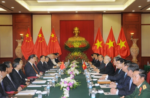 Lãnh đạo Đảng, Chính phủ đón, hội đàm, hội kiến với Tổng Bí thư, Chủ tịch Trung Quốc Tập Cận Bình