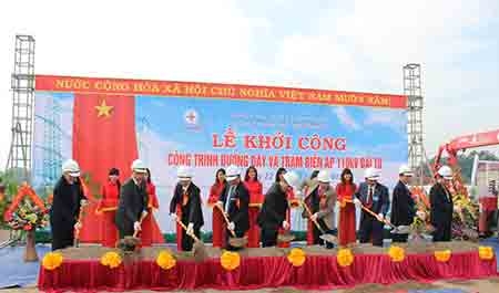 Khởi công công trình đường dây và trạm biến áp 110KV tại huyện Đại Từ (Thái Nguyên)