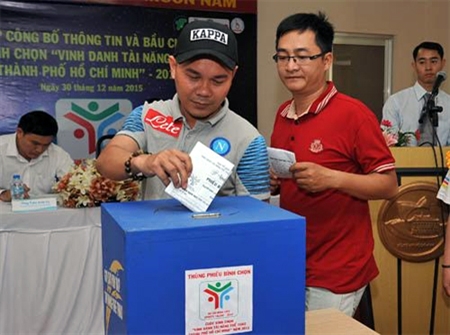 Bình chọn “Vinh danh tài năng thể thao TP Hồ Chí Minh” năm 2015