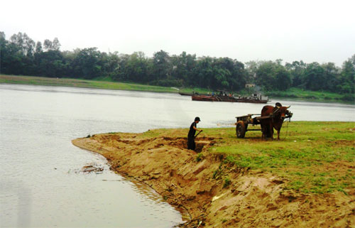 Mất đất sản xuất vì... khai thác cát