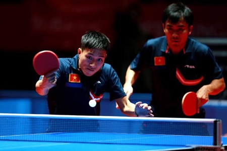 Bị “bắt bài”, Tuấn Quỳnh- Anh Tú đành nhận HCĐ môn bóng bàn