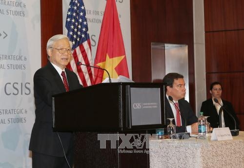 Bài nói chuyện của Tổng Bí thư Nguyễn Phú Trọng tại Trung tâm Nghiên cứu chiến lược và quốc tế Hoa Kỳ