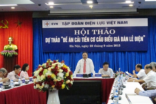 EVN lấy ý kiến về Dự thảo “Đề án cải tiến cơ cấu biểu giá bán lẻ điện”