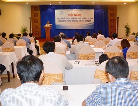 Tập huấn bồi dưỡng kiến thức QP-AN cho cán bộ, phóng viên, biên tập viên
