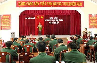 Tỉnh Thừa Thiên - Huế: Tổ chức hội nghị hiệp đồng giao nhận quân năm 2013