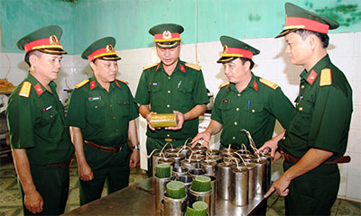 Trường Quân sự Quân khu 4: Chủ động bảo đảm tốt bữa ăn bộ đội