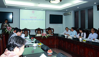 Bộ Tư pháp họp báo công bố kết quả công tác Tư pháp quý III năm 2013