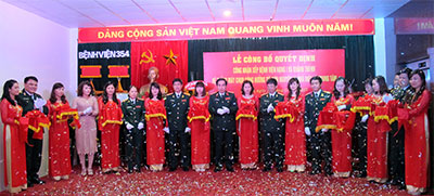 Bệnh viện 354: Công bố quyết định xếp hạng bệnh viện hạng I