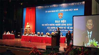 Chủ tịch nước Trương Tấn Sang dự và phát biểu tại Đại hội đại biểu những người Công giáo Việt Nam