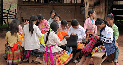 Mô hình nấu ăn tập trung cho học sinh bán trú ở vùng cao 