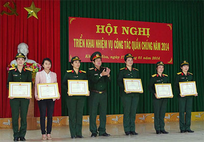 Quân khu 5: Triển khai nhiệm vụ công tác quần chúng năm 2014