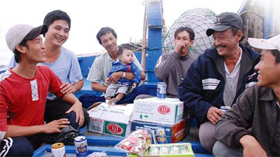 Ăn Tết trên biển