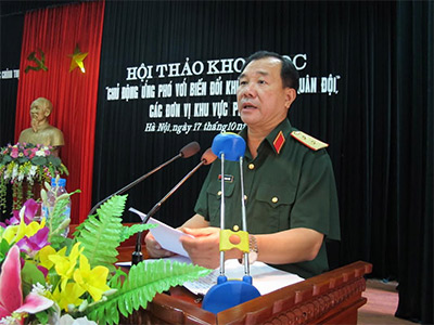 Hội thảo khoa học “Chủ động ứng phó với biến đổi khí hậu trong Quân đội”