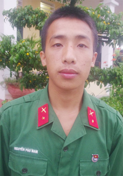Hành động đẹp của Binh nhì Nguyễn Phú Nam