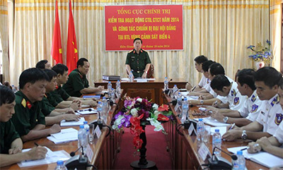 Tổng cục Chính trị kiểm tra tại Bộ tư lệnh Vùng Cảnh sát biển 4