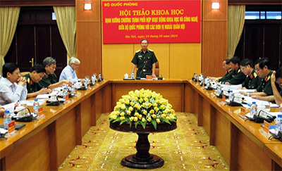 Phối hợp hoạt động khoa học-công nghệ với các đơn vị ngoài quân đội
