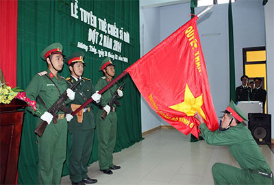 Bộ CHQS tỉnh Thừa Thiên-Huế tổ chức lễ tuyên thệ chiến sĩ mới