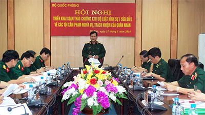 Triển khai soạn thảo Chương XXIII Bộ luật Hình sự (sửa đổi) 