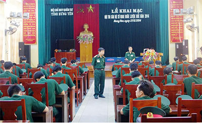 Khai mạc Hội thi cán bộ sĩ quan huấn luyện giỏi
