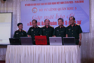 Quân khu 5 ra mắt Báo Điện tử
